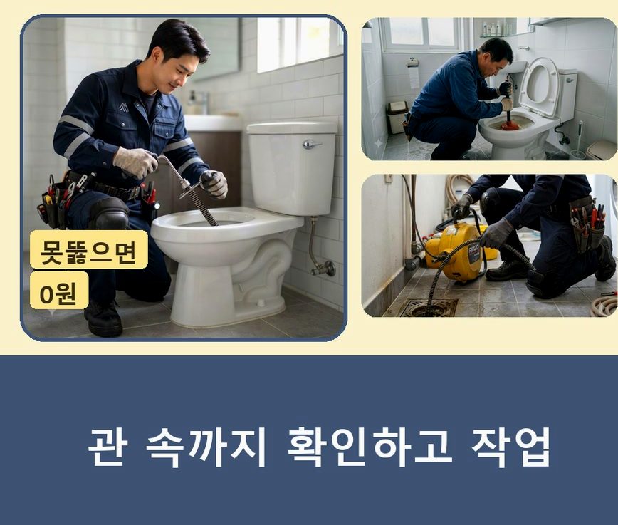 서울 강서구 가양동 고압세척 야간 출동 현장 작업 사진 - 배관해결사