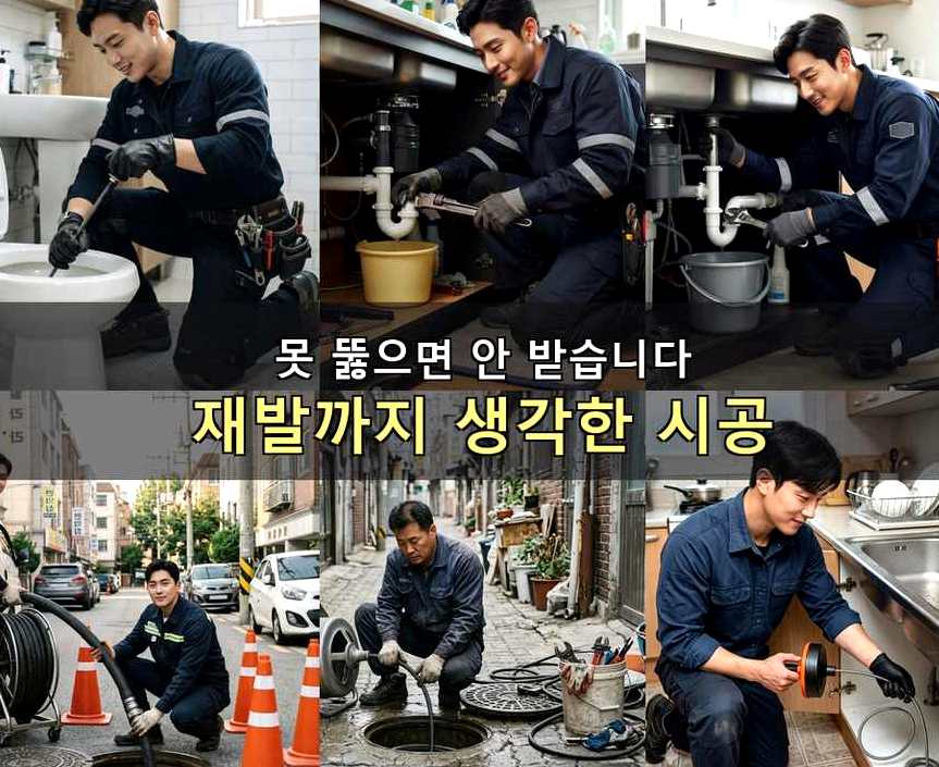 서울 강서구 가양동 배관청소 가격 안내 현장 작업 사진 - 배관해결사