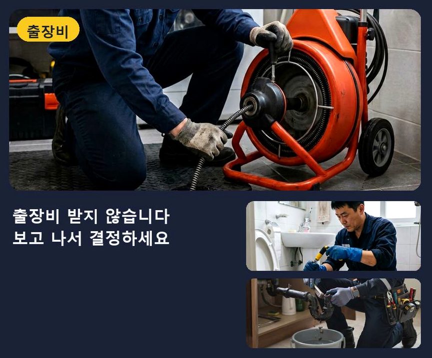 서울 강서구 가양동 정화조막힘 비용 현장 작업 사진 - 배관해결사