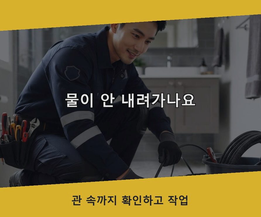 서울 강서구 가양동 하수구 역류 야간 출동 현장 작업 사진 - 배관해결사