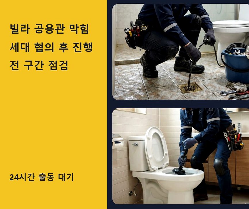 여주시 교동 배수구막힘 고압세척·관통 작업 모습
