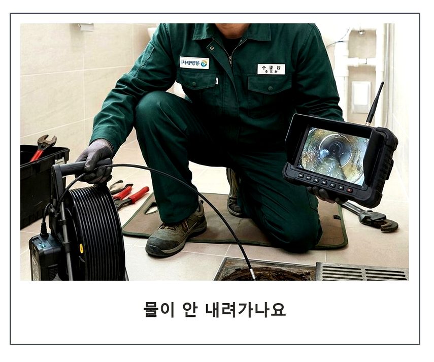 양평군 개군면계전리 배관청소 긴급출동 현장 작업 사진 - 배관해결사
