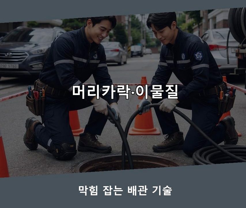 서울 강남구 개포동 배관청소 가격 안내 현장 작업 사진 - 배관해결사