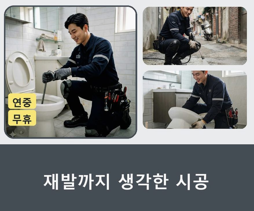 서울 강남구 개포동 정화조막힘 비용 현장 작업 사진 - 배관해결사