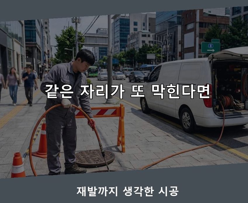 성남시수정구 고등동 정화조막힘 가격 안내 현장 작업 사진 - 배관해결사