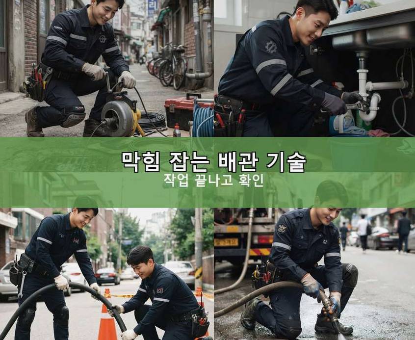 안성시 고삼면가유리 변기막힘 가격 안내 현장 작업 사진 - 배관해결사