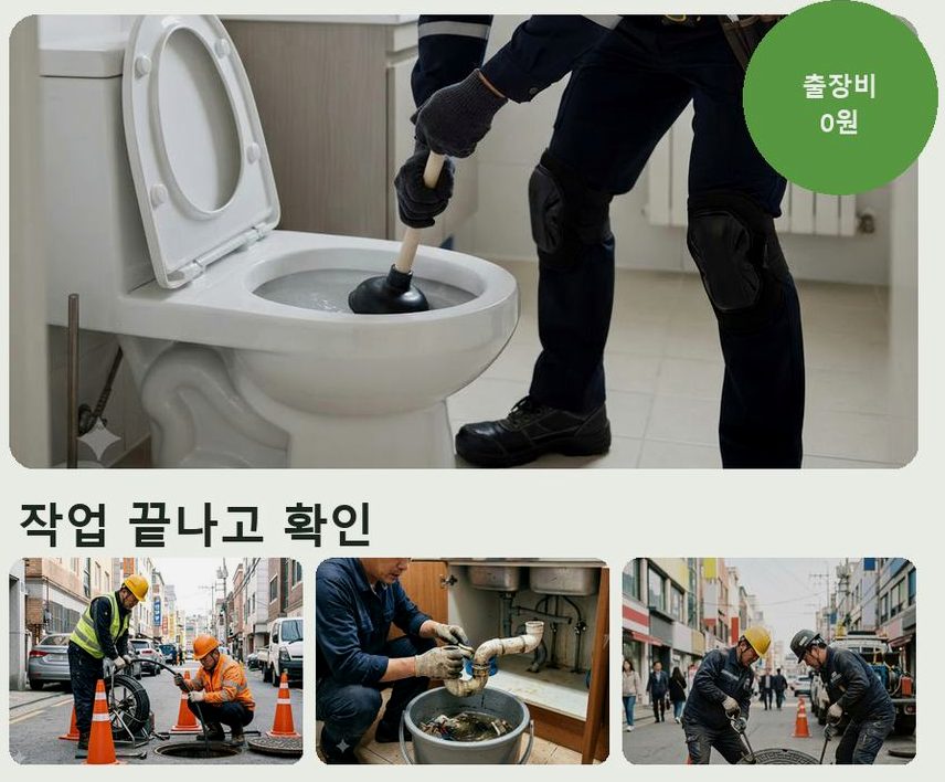 수원시권선구 금곡동 고압세척 고압세척·관통 작업 모습