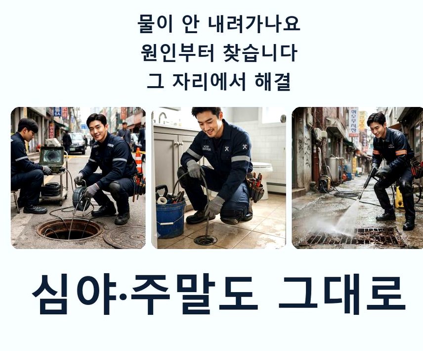 서울 구로구 고척동 배관청소 비용 현장 작업 사진 - 배관해결사