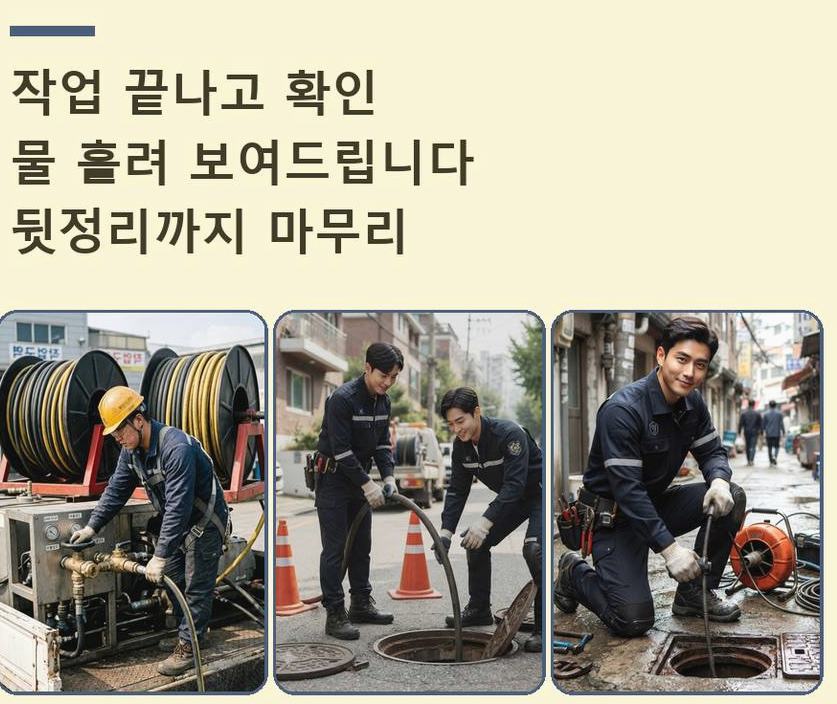 서울 강서구 공항동 세탁기 배수구막힘 당일 처리 현장 작업 사진 - 배관해결사