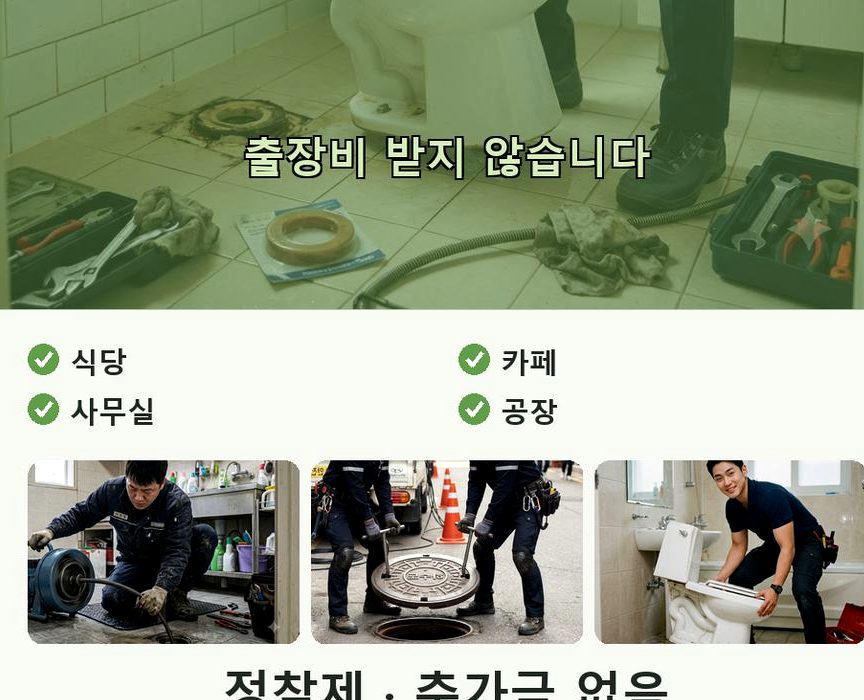 과천시 과천동 세면대막힘 원인 진단 현장 작업 사진 - 배관해결사