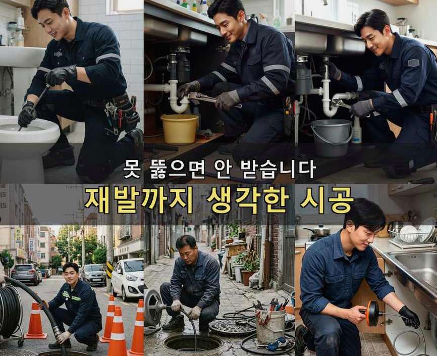 과천시 과천동 고압세척 고압세척·관통 작업 모습