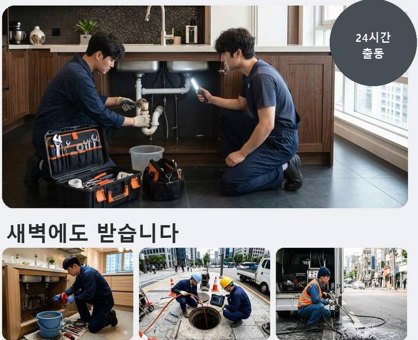 서울 강서구 과해동 싱크대막힘 빠른 해결 현장 작업 사진 - 배관해결사