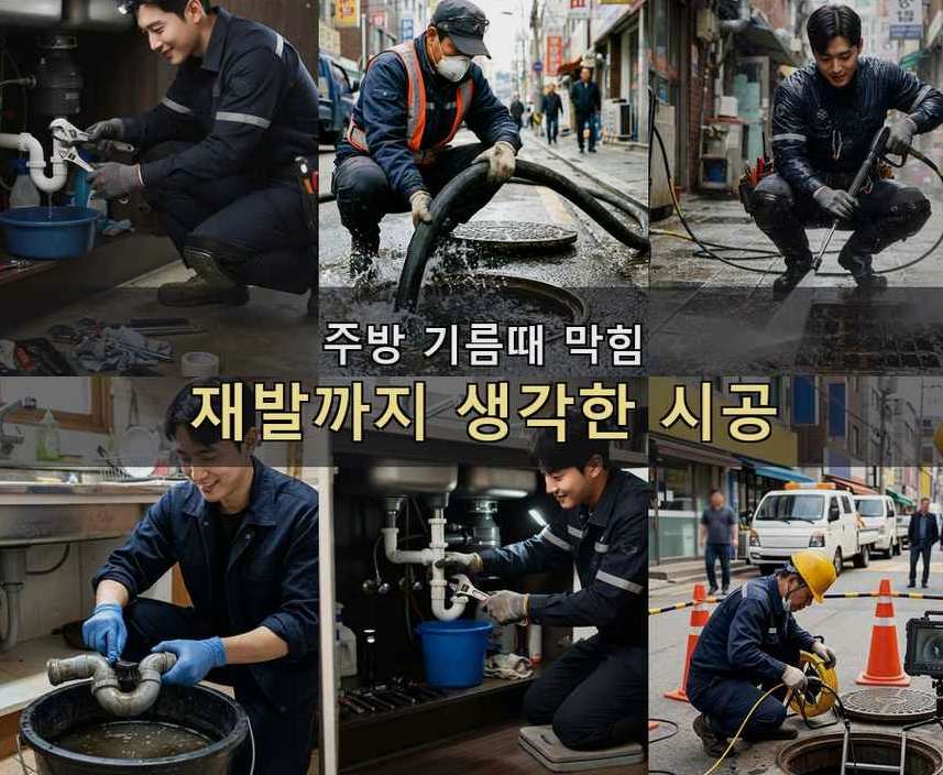 서울 강서구 과해동 정화조막힘 가격 안내 현장 작업 사진 - 배관해결사