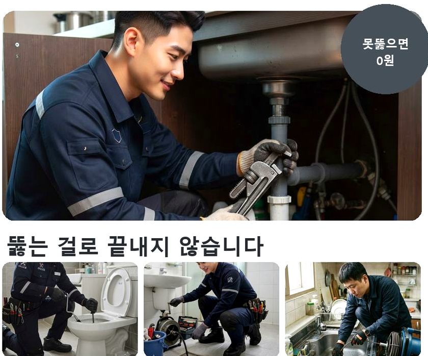 과천시 막계동 오수관막힘 고압세척·관통 작업 모습