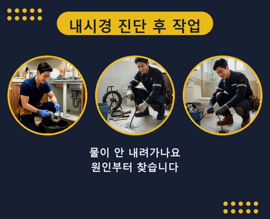 양주시 광적면가납리 하수구막힘 고압세척·관통 작업 모습