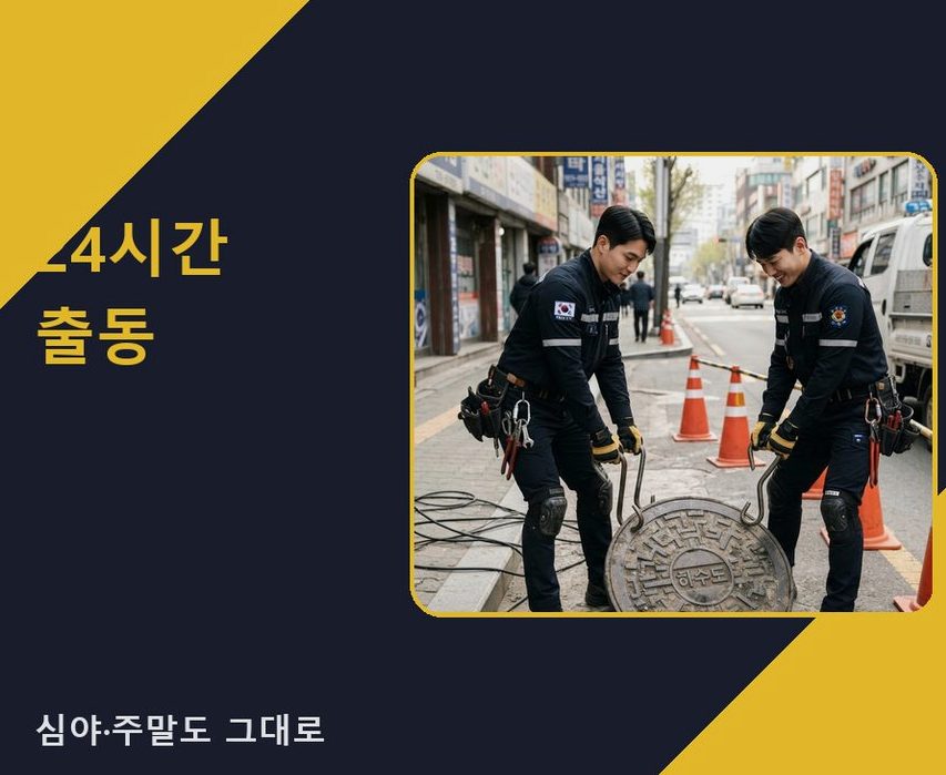 수원시권선구 구운동 세탁기 배수구막힘 가격 안내 현장 작업 사진 - 배관해결사