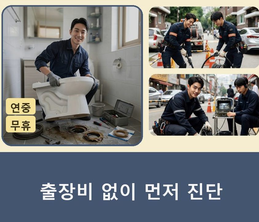 수원시권선구 구운동 하수구 냄새 비용 현장 작업 사진 - 배관해결사