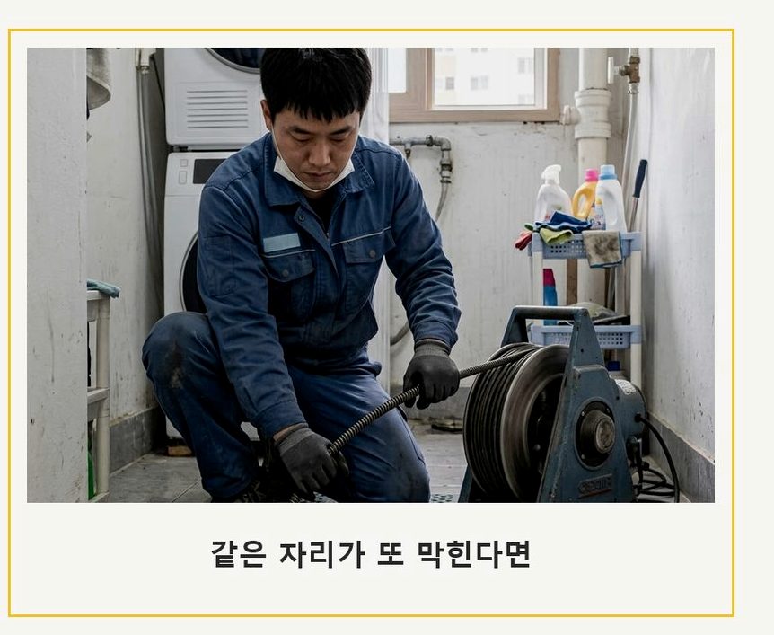 안성시 구장리 하수구막힘 고압세척·관통 작업 모습