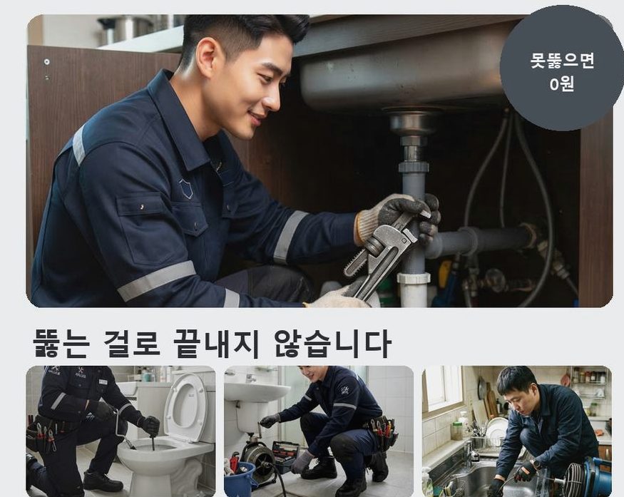 연천군 군남면남계리 고압세척 야간 출동 현장 작업 사진 - 배관해결사