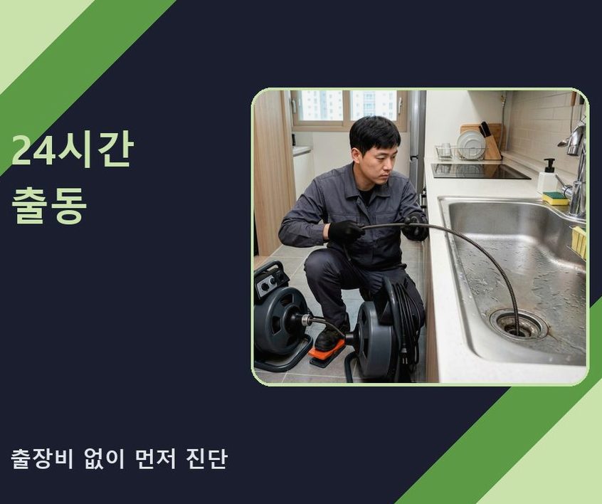 연천군 군남면남계리 하수구 냄새 가격 안내 현장 작업 사진 - 배관해결사