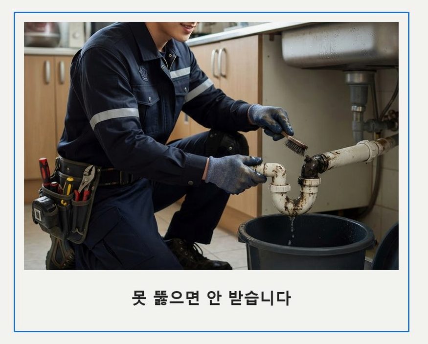 파주시 군내면 싱크대막힘 업체 현장 작업 사진 - 배관해결사