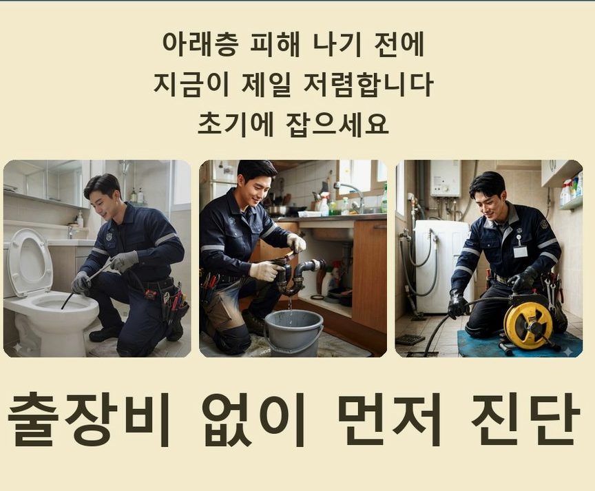 수원시권선구 권선동 변기막힘 원인 진단 현장 작업 사진 - 배관해결사