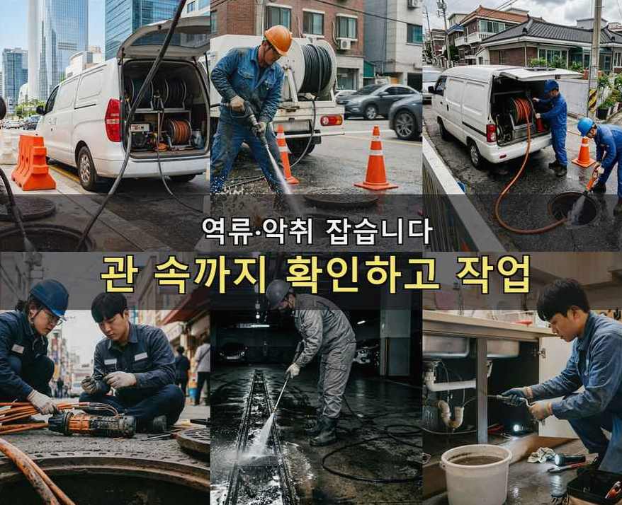 파주시 금촌동 하수구막힘 빠른 해결 현장 작업 사진 - 배관해결사