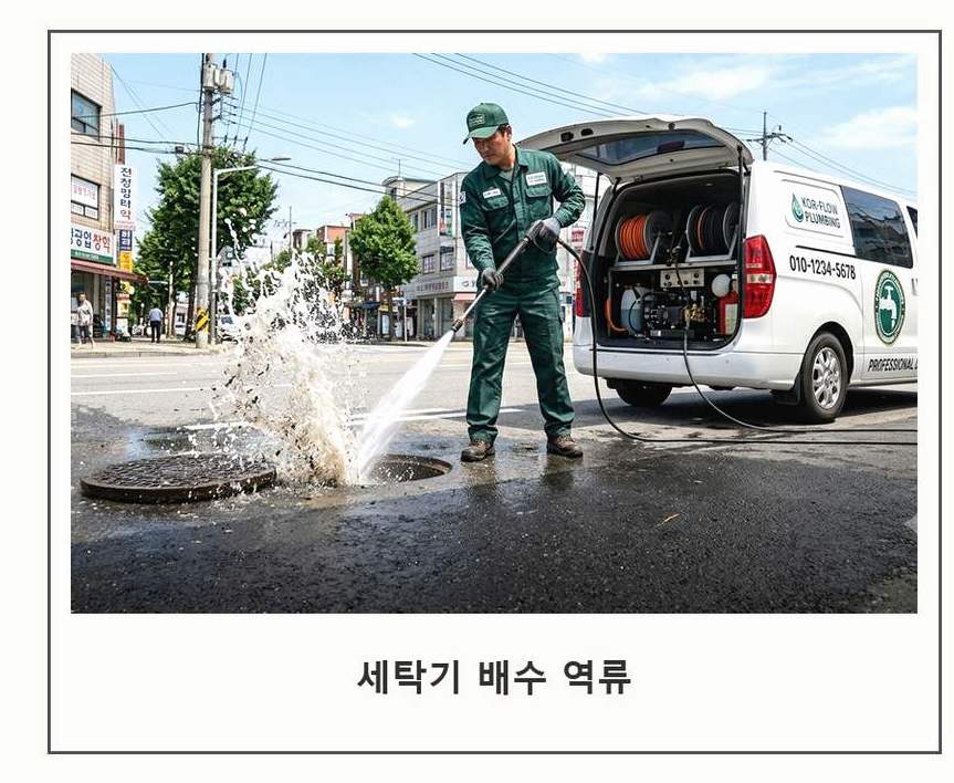 성남시수정구 금토동 베란다 배수구막힘 긴급출동 현장 작업 사진 - 배관해결사
