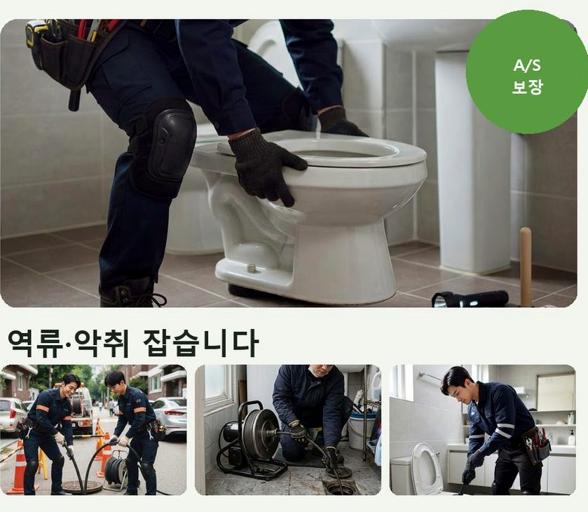 서울 관악구 난향동 베란다 배수구막힘 긴급출동 현장 작업 사진 - 배관해결사