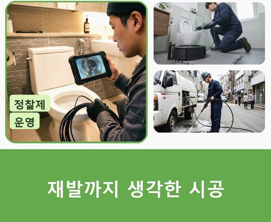 서울 관악구 난향동 욕실 배수구막힘 업체 현장 작업 사진 - 배관해결사