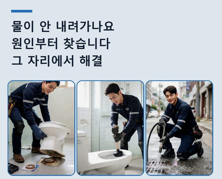 서울 강남구 논현동 정화조막힘 긴급출동 현장 작업 사진 - 배관해결사