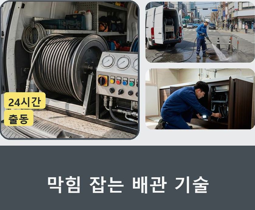 여주시 능서면광대리 배수구막힘 가격 안내 현장 작업 사진 - 배관해결사
