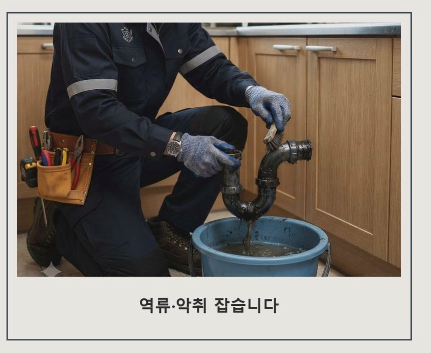성남시수정구 단대동 화장실 하수구막힘 출장비 무료 현장 작업 사진 - 배관해결사