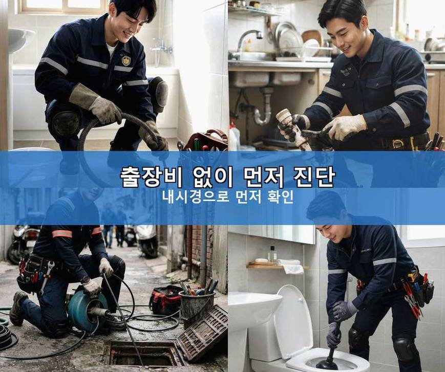 양평군 단월면덕수리 세면대막힘 뚫음 현장 작업 사진 - 배관해결사