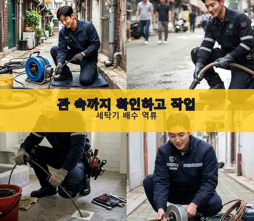 양평군 단월면덕수리 욕실 배수구막힘 24시 출동 현장 작업 사진 - 배관해결사
