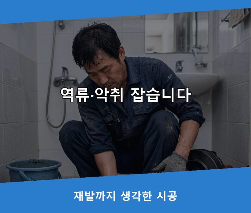 수원시권선구 당수동 하수구막힘 빠른 해결 현장 작업 사진 - 배관해결사
