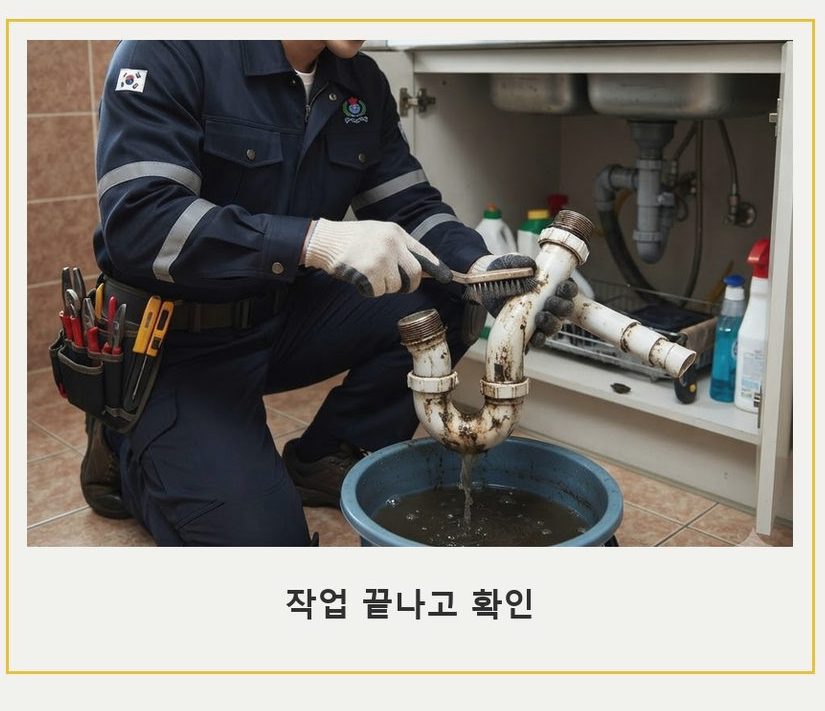 안성시 당왕동 변기막힘 뚫음 현장 작업 사진 - 배관해결사