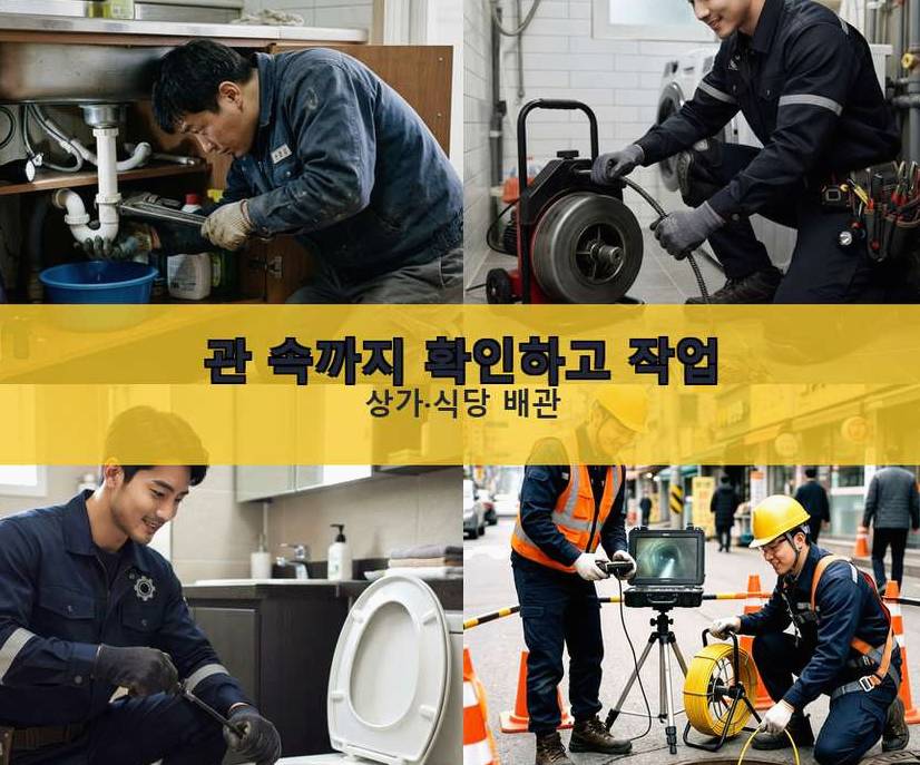 안성시 대천동 변기막힘 긴급출동 현장 작업 사진 - 배관해결사