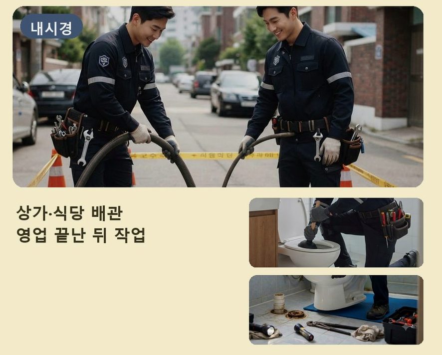 서울 강남구 대치동 세탁기 배수구막힘 당일 처리 현장 작업 사진 - 배관해결사
