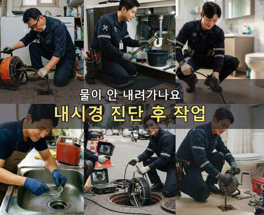 김포시 대포리 싱크대막힘 24시 출동 현장 작업 사진 - 배관해결사