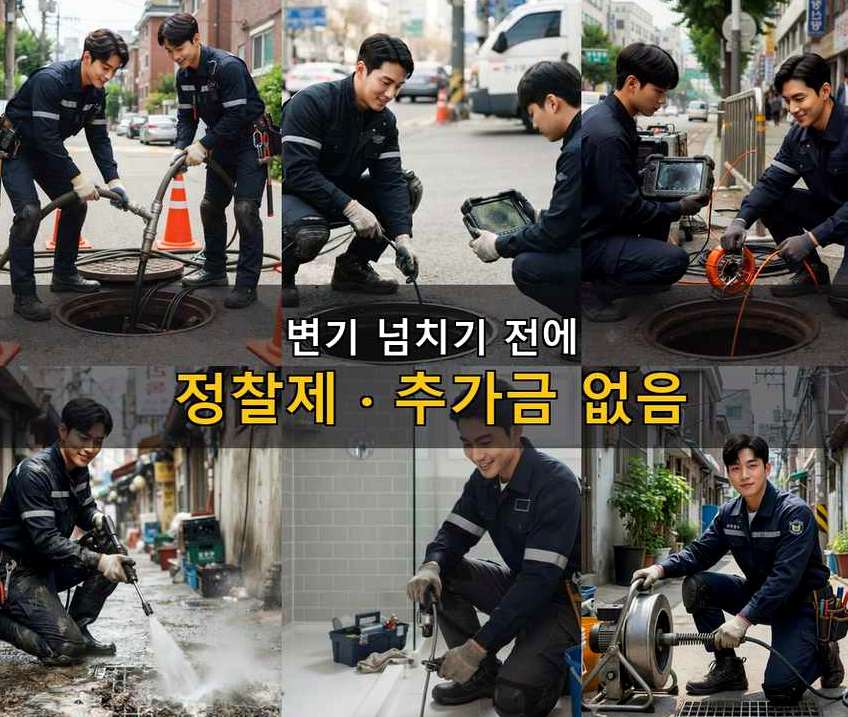 서울 관악구 대학동 배수구막힘 가격 안내 현장 작업 사진 - 배관해결사