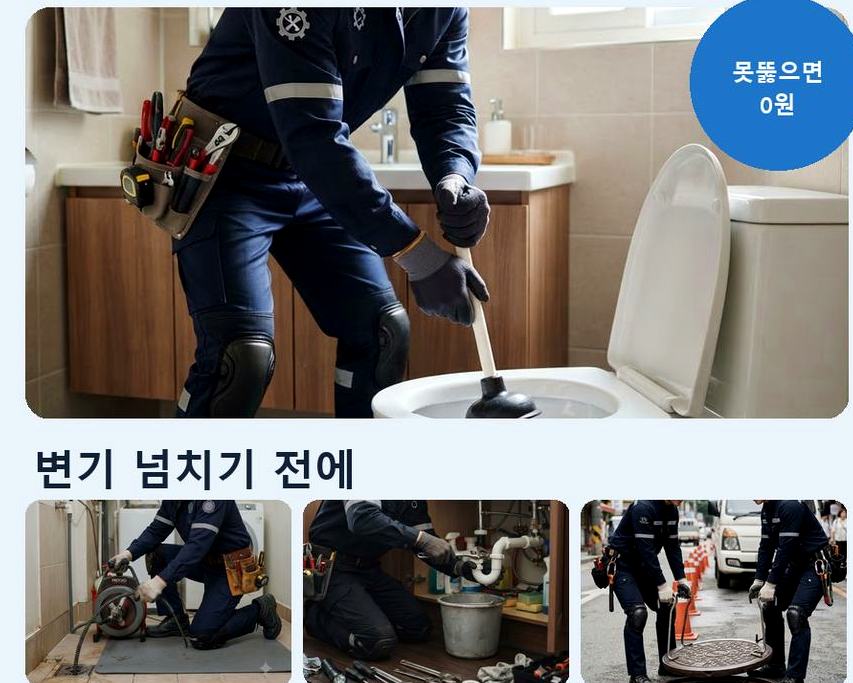 서울 관악구 대학동 싱크대막힘 야간 출동 현장 작업 사진 - 배관해결사