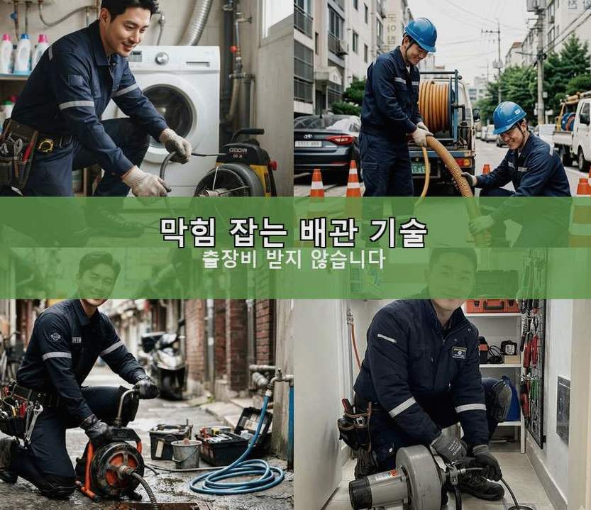 수원시권선구 대황교동 하수구막힘 업체 현장 작업 사진 - 배관해결사