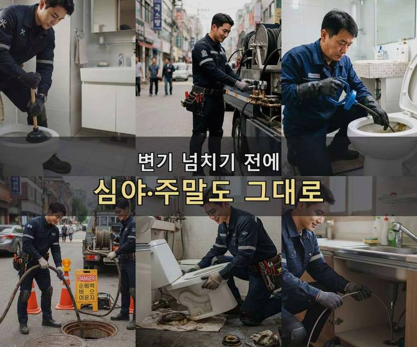 서울 강남구 도곡동 욕실 배수구막힘 빠른 해결 현장 작업 사진 - 배관해결사