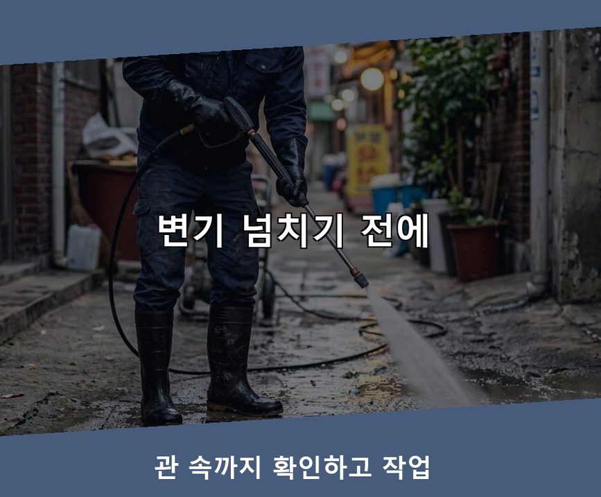 파주시 동패동 싱크대막힘 빠른 해결 현장 작업 사진 - 배관해결사
