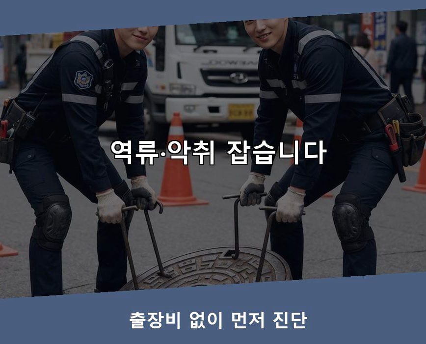 성남시수정구 둔전동 베란다 배수구막힘 가격 안내 현장 작업 사진 - 배관해결사