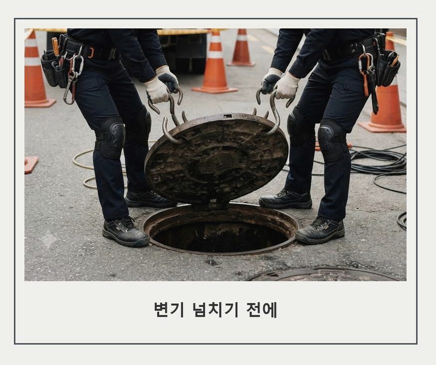 성남시수정구 둔전동 주방 하수구막힘 빠른 해결 현장 작업 사진 - 배관해결사