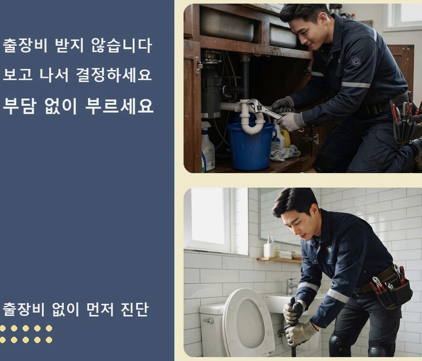 고양시일산동구 마두동 베란다 배수구막힘 원인 진단 현장 작업 사진 - 배관해결사