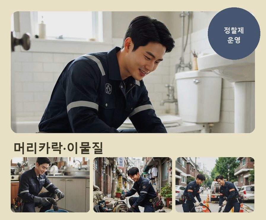 김포시 마송리 싱크대막힘 당일 처리 현장 작업 사진 - 배관해결사