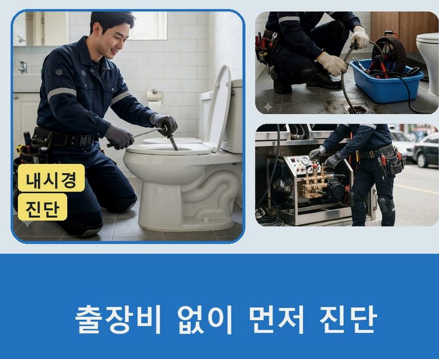 서울 성동구 마장동 하수구 역류 빠른 해결 현장 작업 사진 - 배관해결사